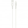 CORDON USB TYPE A VERS LIGHTNING 1.2M BLANC