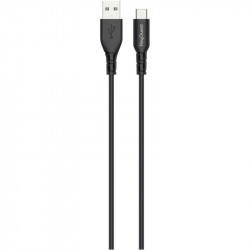 CORDON USB TYPE A VERS TYPE C 1.2M NOIR