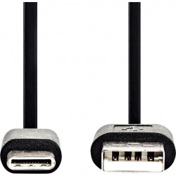 CORDON USB TYPE A VERS TYPE C 1M NOIR