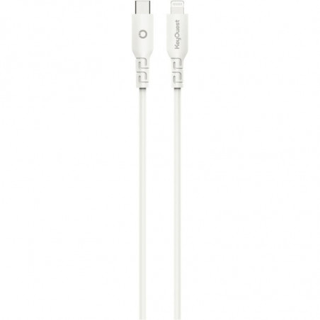 CORDON USB TYPE C VERS LIGHTNING 1.2M BLANC