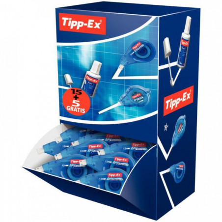 CORRECTEUR LATÉRAL TIPP-EX PACK 15+5 OFFERTS EASY CORRECT TIPP EX  BIC 895951