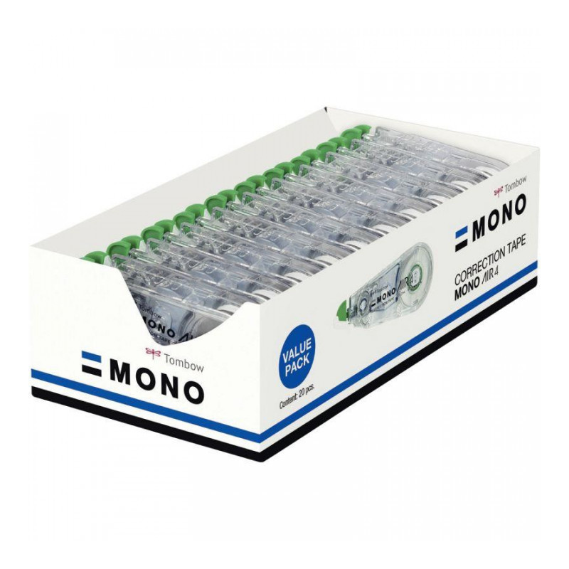 CORRECTEUR MONO AIR BTE DE 15 + 5 OFFERTS 74 % RECYCLE  TOMBOW