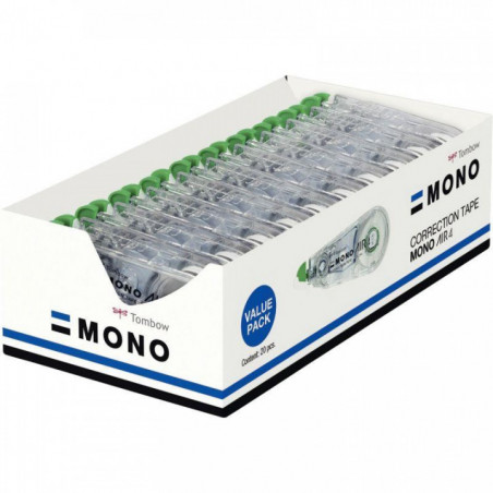 CORRECTEUR MONO AIR BTE DE 15 + 5 OFFERTS 74 % RECYCLE  TOMBOW