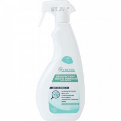 DÉSINFECTANT MULTI SURFACES SPRAY 750ML EN14476 SANS RINCAGE