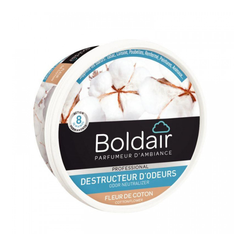 DESODORISANT Boldair gel destr. d'odeurs FLEUR COTON 300gr PV11661002 FAB FRANCE