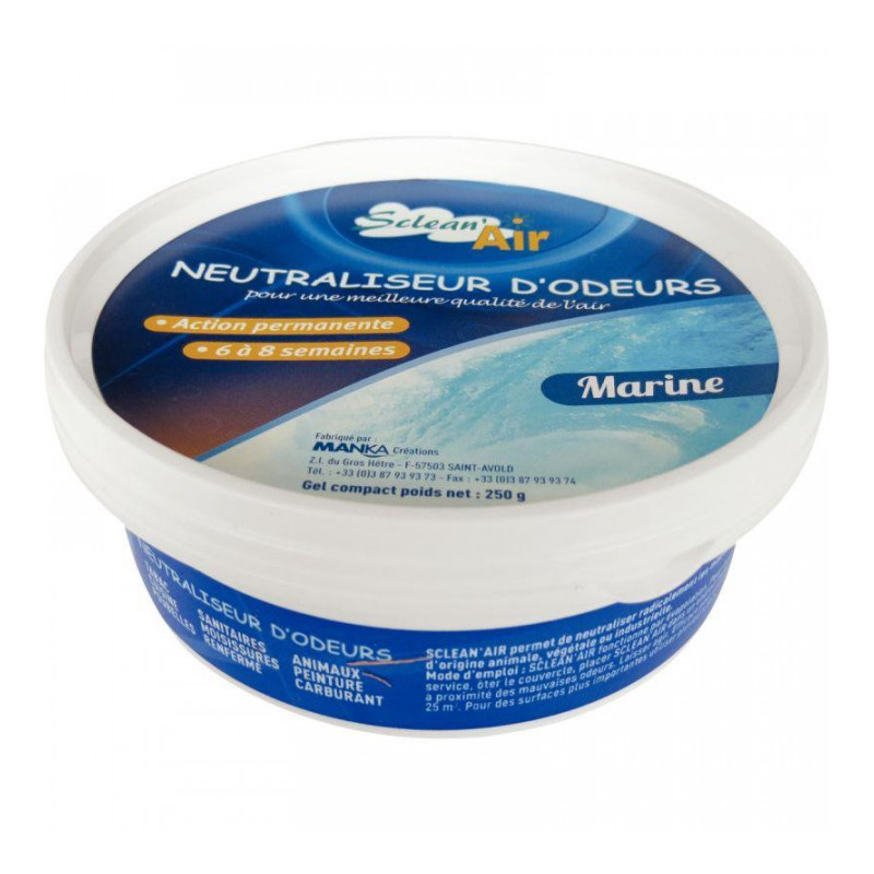 DESODORISANT GEL BOITIER NEUTRALISATEUR AIR MARINE 250gr BD501