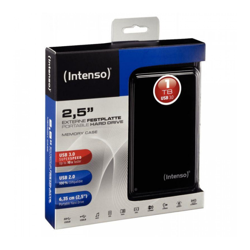 DISQUE DUR EXTERNE 1 TO  INTENSO 2.5  126X77X13MM INTENSO