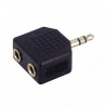 DOUBLE ADAPTATEUR AUDIO JACK 3,5MM