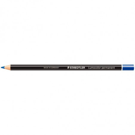 DOUZAINE BLEU LUMOCOLOR PERMANENT GLASSOCHROM  STAEDTLER 108 20-3 BTE 12