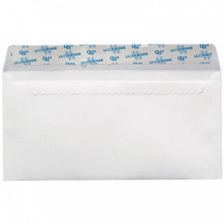 ENVELOPPE BLANCHE 110X220 DL  BP 90G BTE500 *COU10693*CARB.NEUTRE  PEFC FAB FRANCE * TOP QUALITE