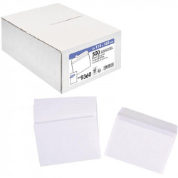 ENVELOPPE BLANCHE C6 114X162 80G/M² BTE500 BANDE DE PROTECTION