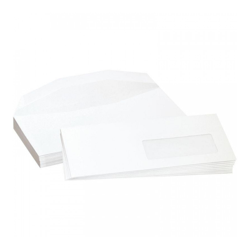 ENVELOPPES**BTE1000* MISE SOUSPLI  BLANCHES C5 162X229 80G/M² F.45X100 GOMMEE