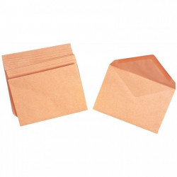 ENVELOPPES **BTE500*ADMINISTRATIVES C6 BULLE PATE GOMMÉE 114x162 GPV