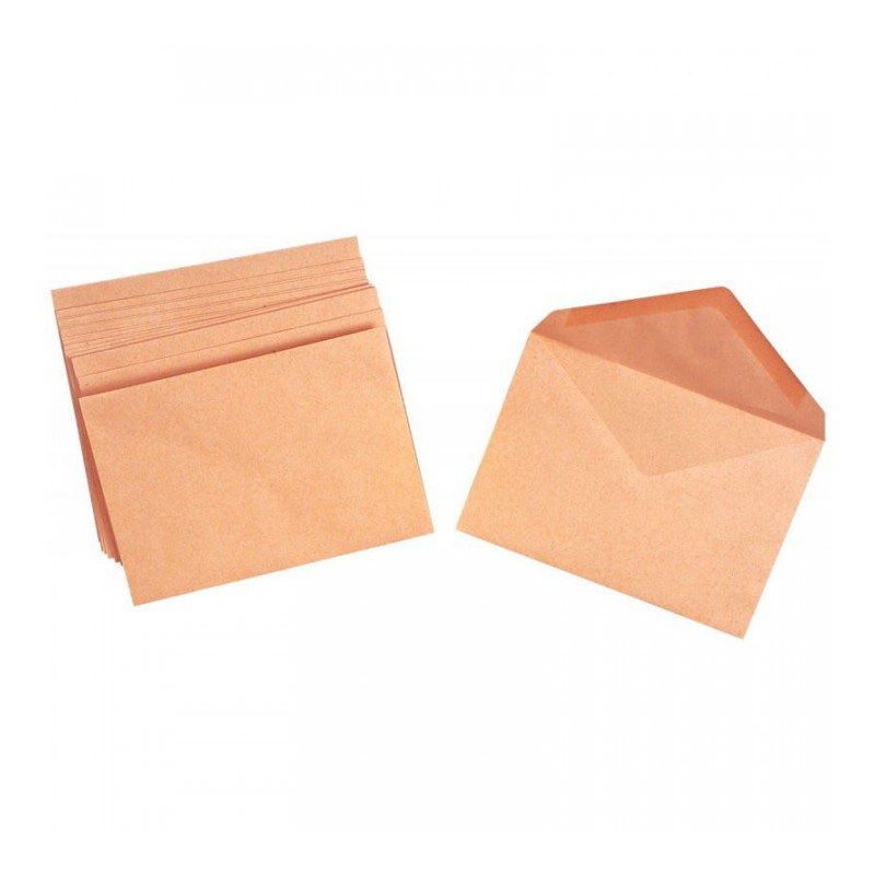 ENVELOPPES **BTE500*ADMINISTRATIVES C6 BULLE PATE GOMMÉE 114x162 GPV