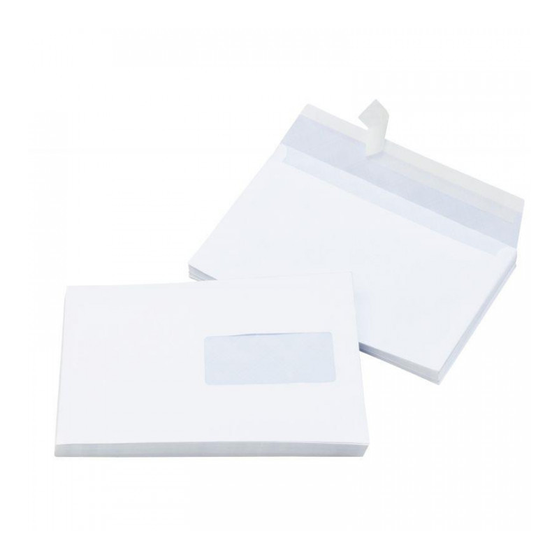 ENVELOPPES **BTE500* BLANC BP 80G 162x229 F.45x100  91363 PEFC FAB FRANCE