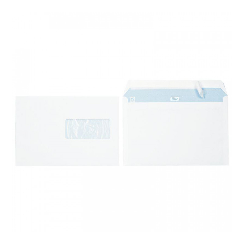 ENVELOPPES **BTE500**BLANCHES C5 162X229 80G/M² F. 45X100 BP PEFC NF COU1166