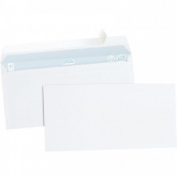 ENVELOPPES **BTE500**BLANCHES DL 110X220 80G/M² BP NF PEFC FAB.FRANCE