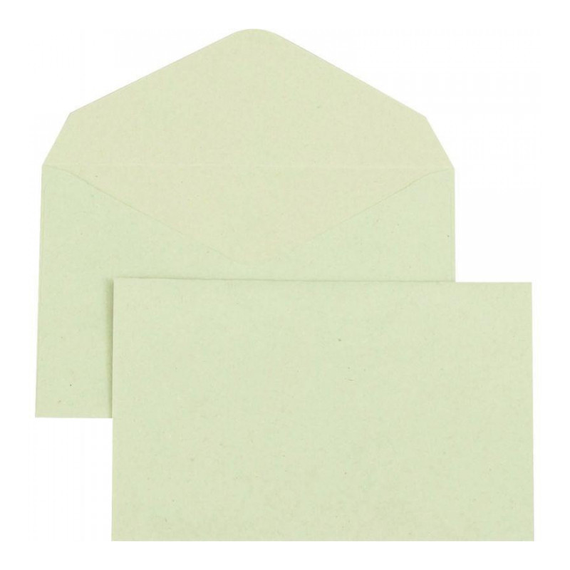 ENVELOPPES ÉLECTION **BTE500* RECYCLÉES VERTES 90X140 75G/M²