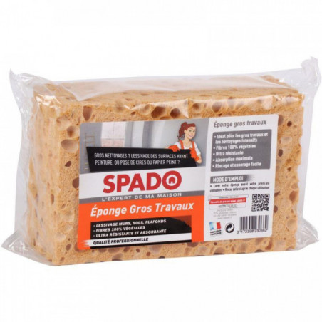 ÉPONGE POUR GROS TRAVAUX SPADO 100% VEGETALE FAB FRANCE