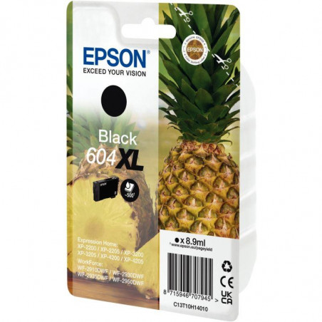 Epson ANANAS / 604XL cartouche jet d'encre noire haute capacité authentique (T10H140)