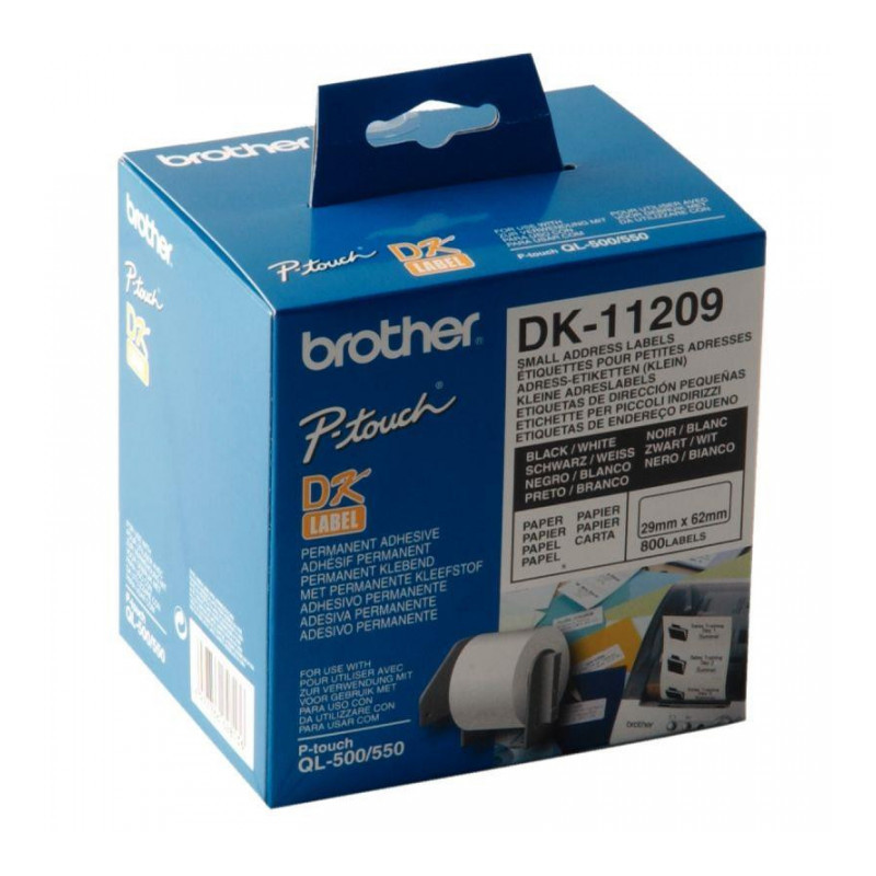 ETIQUETTE DK11209 D'ADRESSAGE 29x62  MM POUR QL x800 BROTHER