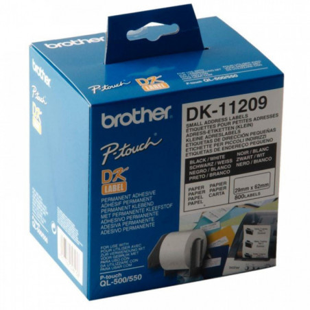 ETIQUETTE DK11209 D'ADRESSAGE 29x62  MM POUR QL x800 BROTHER