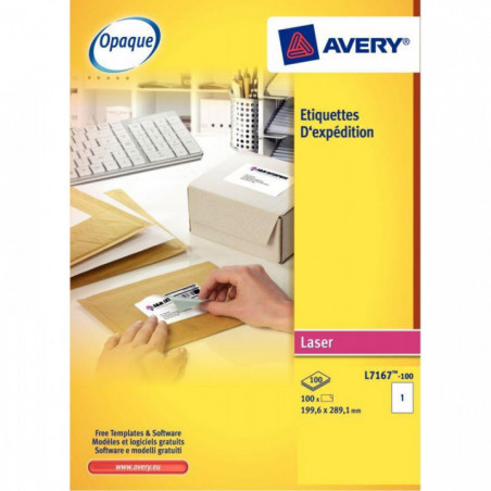 ETIQUETTES 99,1X93,1 BTE600*   AVERY L7166-100 FSC