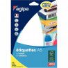 ETIQUETTES ADHESIVES A5 46x97 BLANCHES ETUI DE 96