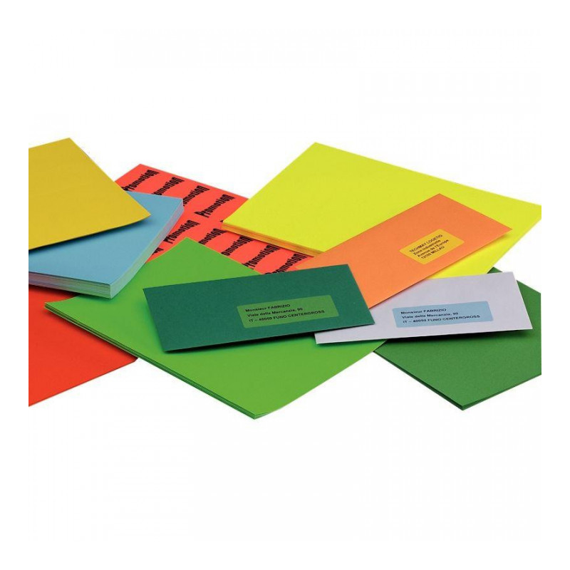 ÉTIQUETTES ADHÉSIVES **BTE DE 200** 148,5X210MM COLORIS VERT