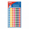 ETUI DE 385 DISQUES ADHÉSIFS DIAM. 8 MM COLORIS ASSORTIS