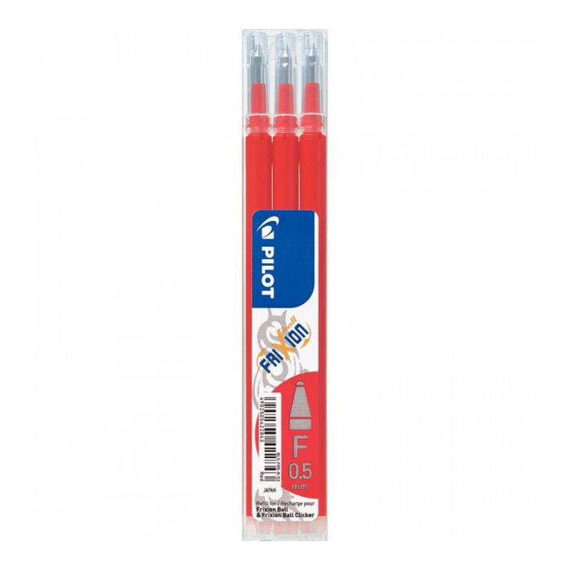 ETUI DE 3 RECHARGES ROUGE FRIXION POINTE FINE