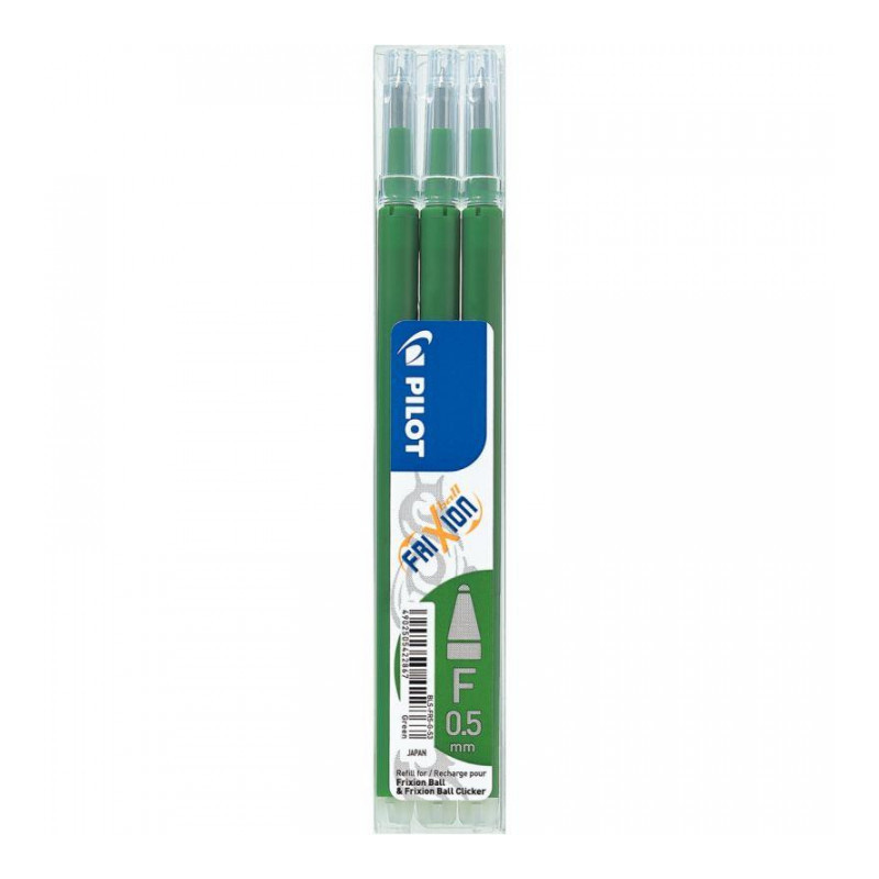 ETUI DE 3 RECHARGES VERT FRIXION POINTE FINE