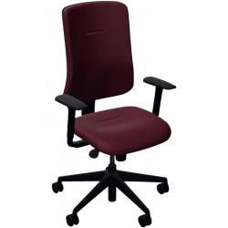 FAUTEUIL EARLY  SYNCHRONE ACCOUDOIRS REGLABLES 2D NF  BORDEAUX GARANTIE 5 ANS 110KG