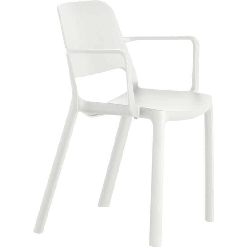 FAUTEUIL ELEMENS  prolypropylène BLANC GAR. 2 ANS 110KG