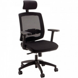 FAUTEUIL MALICE+ TRANSLATION + TÉTIÈRE NOIRE+ACC.3D-SUP.LOMBAIRE