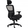 FAUTEUIL NARDO 24H SYNCH.4 POS. USAGE INTENSIF SUPPORT LOMBAIRE REGLABLE ACCOUDOIRS 4D TETIERE REGL.1D GAR 5 ANS 160KG