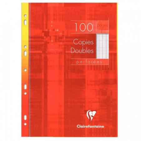 FEUILLE COPIE DOUBLE A4 SEYES 90G BLANC *PQT100* (400PAGES) 21X29,7 PERFORÉES  FAB France PEFC   CLAIREFONTAINE