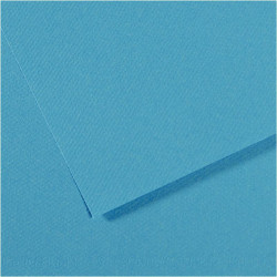 FEUILLES MI-TEINTE FORMAT 50X65 COLORIS TURQUOISE PAQUET DE 10