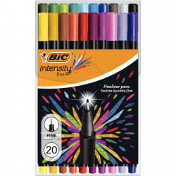 FEUTRE POINTE FINE .BIC POCH DE 20 INTENSITY FINE 953035