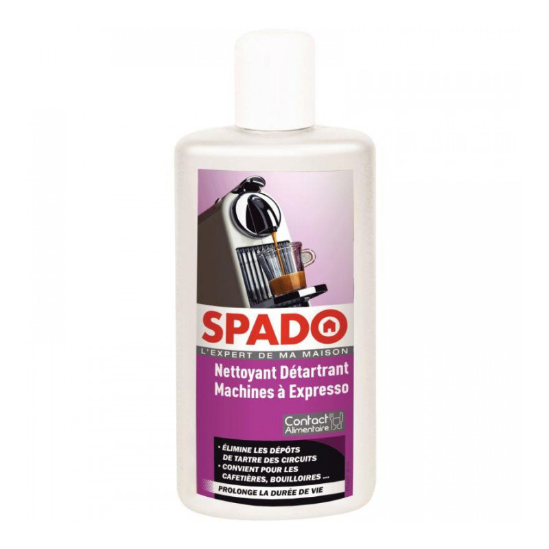 FLACON NETTOYANT DÉTARTRANT MACHINES EXPRESSO SPADO 250ML