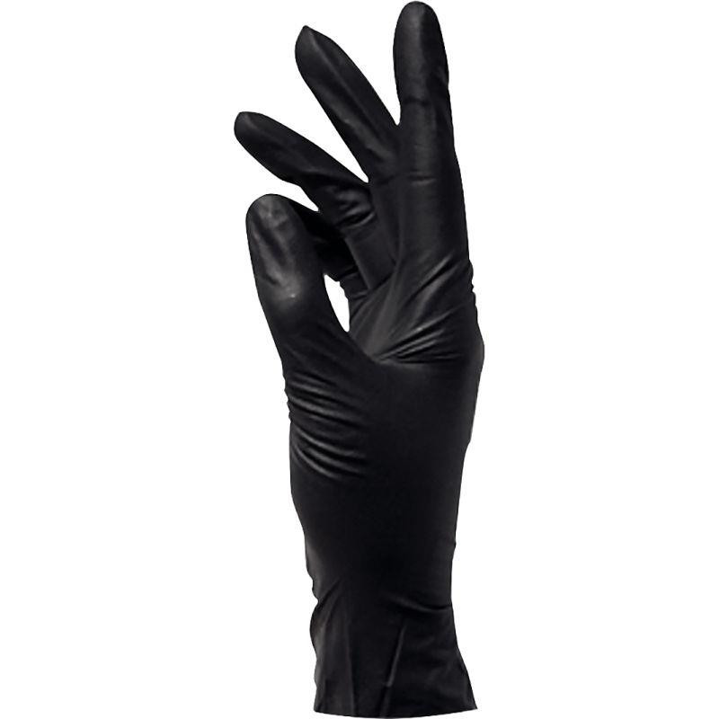 GANT NITRILE NON POUDRÉ BTE100  NOIR TAILLE L