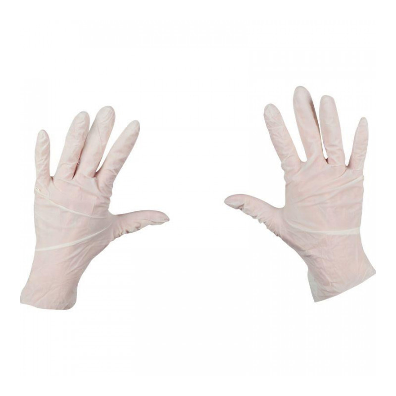 GANTS JETABLES EN LATEX POUDRÉ TAILLE M BTE DE 100