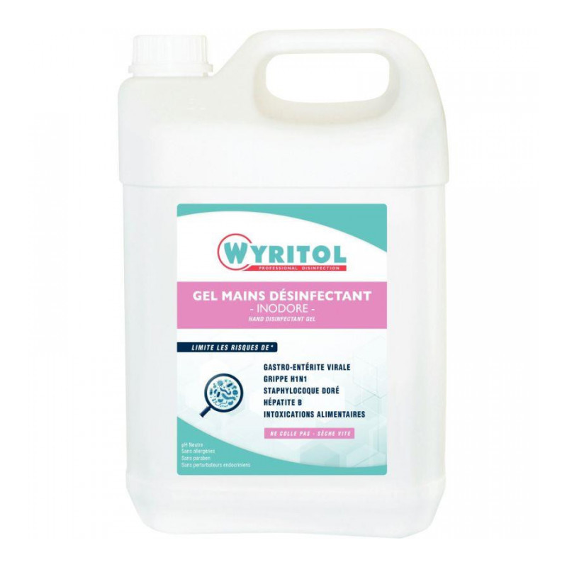 GEL HYDROALCOOLIQUE BIDON  5L WYRITOL