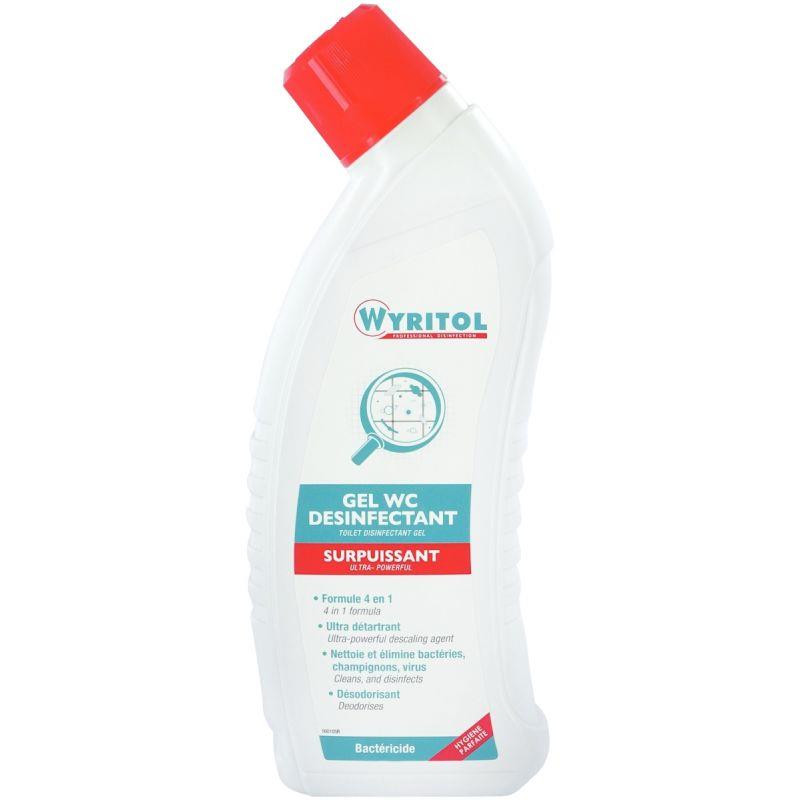 GEL WC SURPUISSANT DÉSINFECTANT 4 EN 1 750ML WYRITOL FAB FRANCE