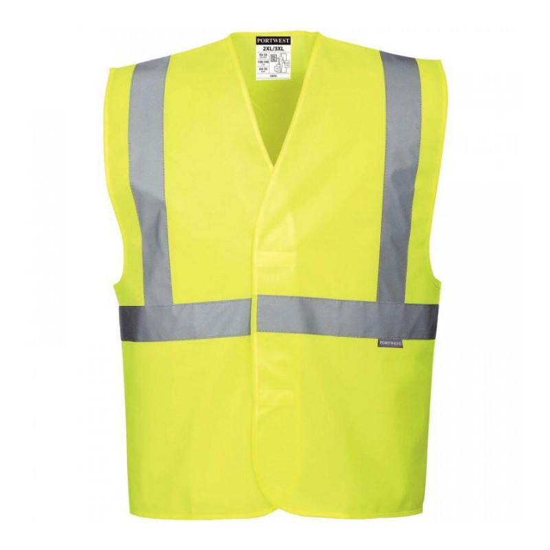 GILET HAUTE VISIBILITÉ JAUNE TAILLE L/XL