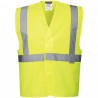 GILET HAUTE VISIBILITÉ JAUNE TAILLE L/XL