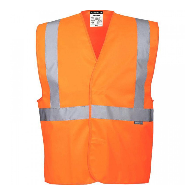 GILET HAUTE VISIBILITÉ ORANGE TAILLE XL