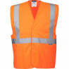 GILET HAUTE VISIBILITÉ ORANGE TAILLE XL