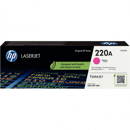 HP 220A TONER MAGENTA AUTHENTIQUE (W2203A)