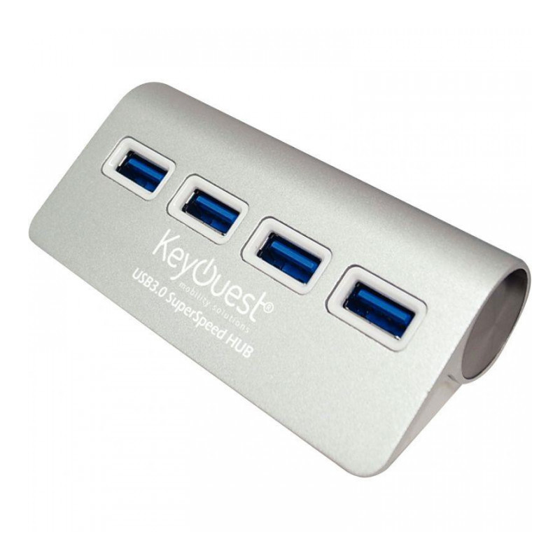 HUB 4 PORTS SILVER USB TYPE C